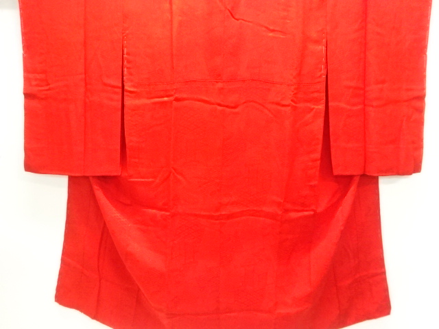 JAPANESE KIMONO / ANTIQUE MON KINSHA HOUSE / FLOWER CLASSIC PATTERN WO